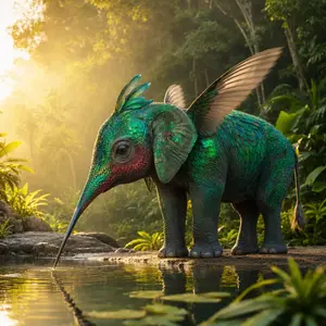 Elephant + Hummingbird