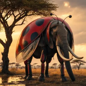 Elephant + Ladybug