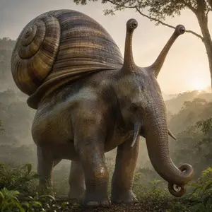 Elephant + Snail
