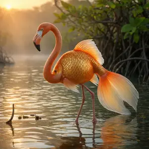 Flamingo + Goldfish