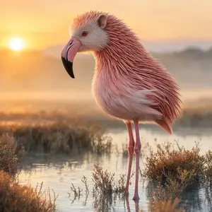 Flamingo + Hedgehog