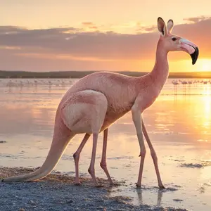 Flamingo + Kangaroo