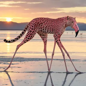 Flamingo + Leopard
