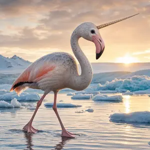 Flamingo + Narwhal