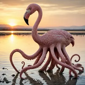 Flamingo + Octopus