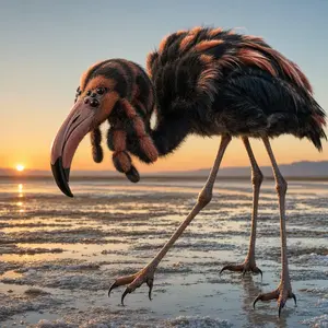 Flamingo + Tarantula