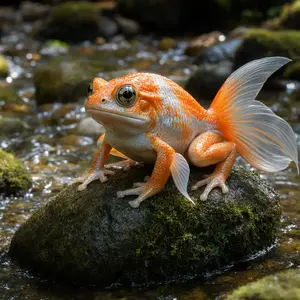 Frog + Goldfish