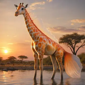 Giraffe + Goldfish