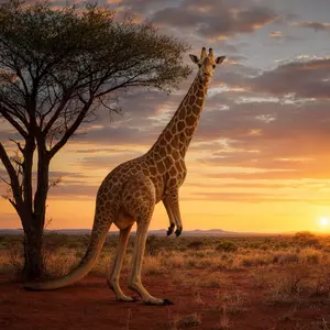 Giraffe + Kangaroo