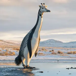 Giraffe + Penguin