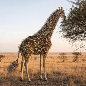 Giraffe + Porcupine
