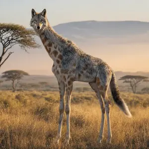 Giraffe + Wolf