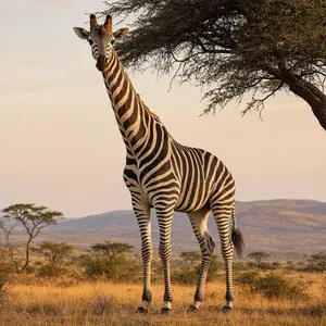 Giraffe + Zebra