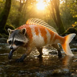 Goldfish + Raccoon