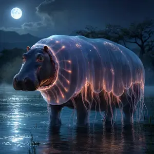 Hippopotamus + Jellyfish