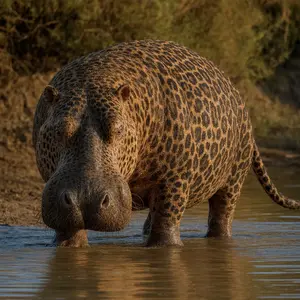 Hippopotamus + Leopard