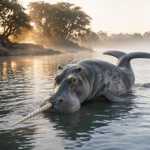 Hippopotamus + Narwhal