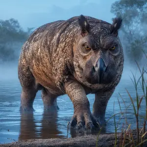 Hippopotamus + Owl