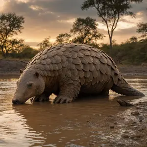 Hippopotamus + Pangolin