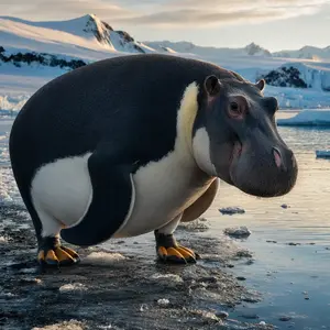 Hippopotamus + Penguin