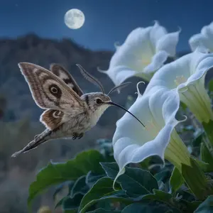 Hummingbird + Moth