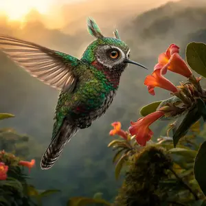 Hummingbird + Owl