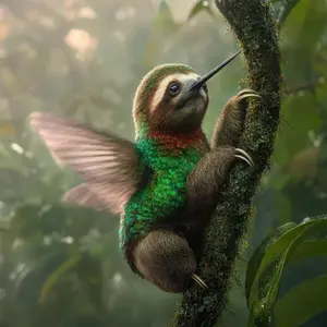 Hummingbird + Sloth
