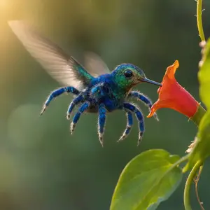 Hummingbird + Tarantula