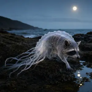 Jellyfish + Raccoon