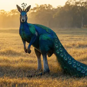 Kangaroo + Peacock