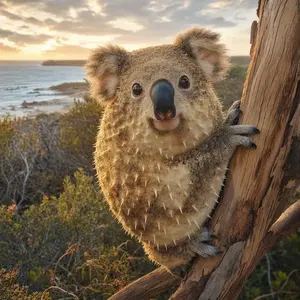 Koala + Pufferfish