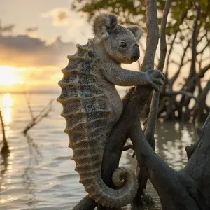 Koala + Seahorse