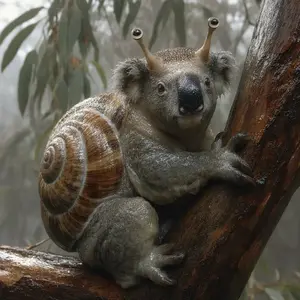 Koala + Snail