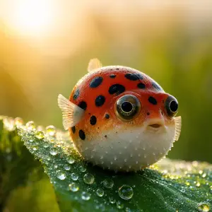 Ladybug + Pufferfish