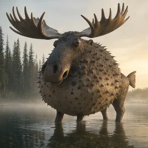 Moose + Pufferfish