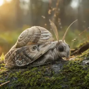 Moth + Snail