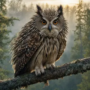 Owl + Porcupine