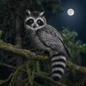 Owl + Raccoon