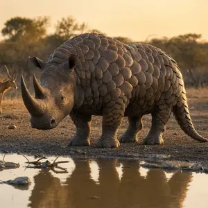 Pangolin + Rhinoceros