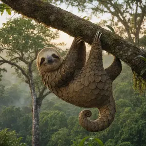 Pangolin + Sloth