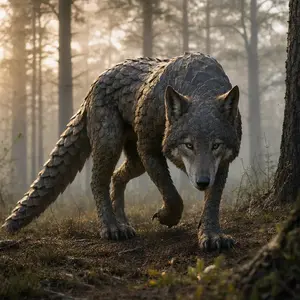 Pangolin + Wolf