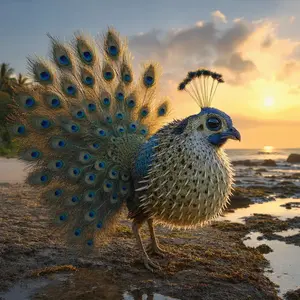 Peacock + Pufferfish