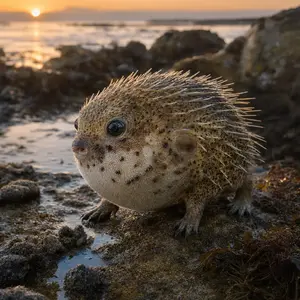 Porcupine + Pufferfish