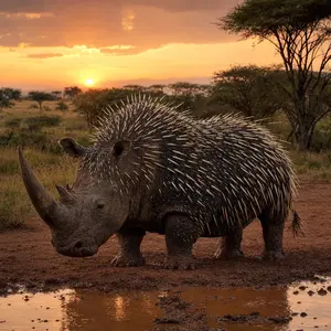 Porcupine + Rhinoceros