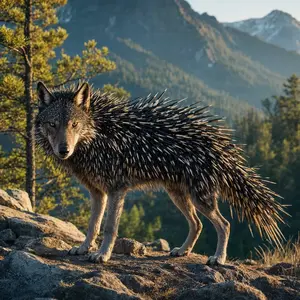 Porcupine + Wolf