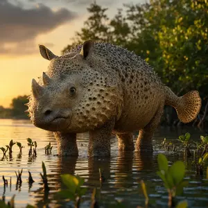 Pufferfish + Rhinoceros