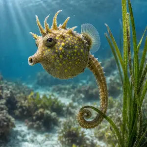 Pufferfish + Seahorse