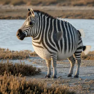 Pufferfish + Zebra