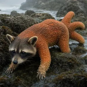 Raccoon + Starfish