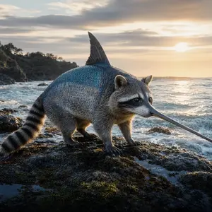 Raccoon + Swordfish
